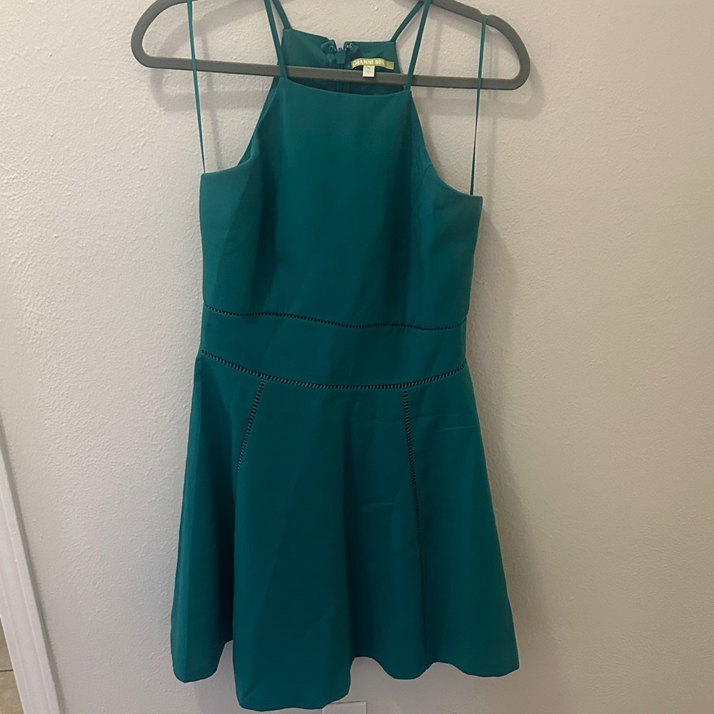 Gianni Bini Turquoise Strappy Dress